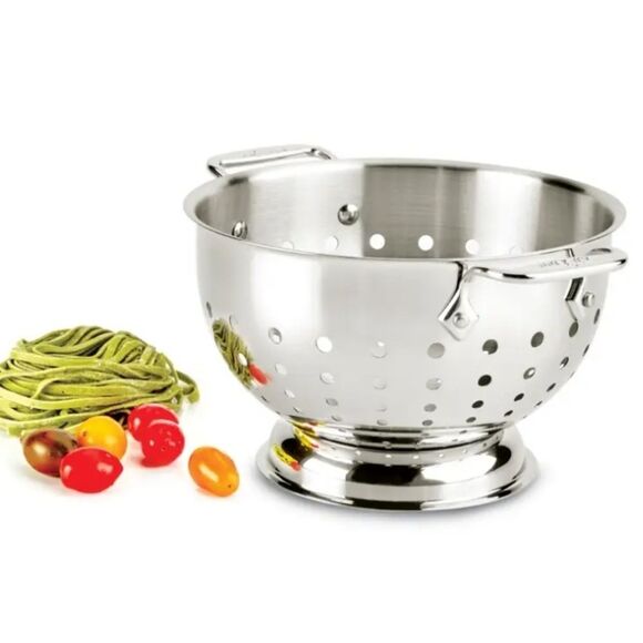 All-Clad Stainless Steel 5QT. Colander - Picture 1 of 8